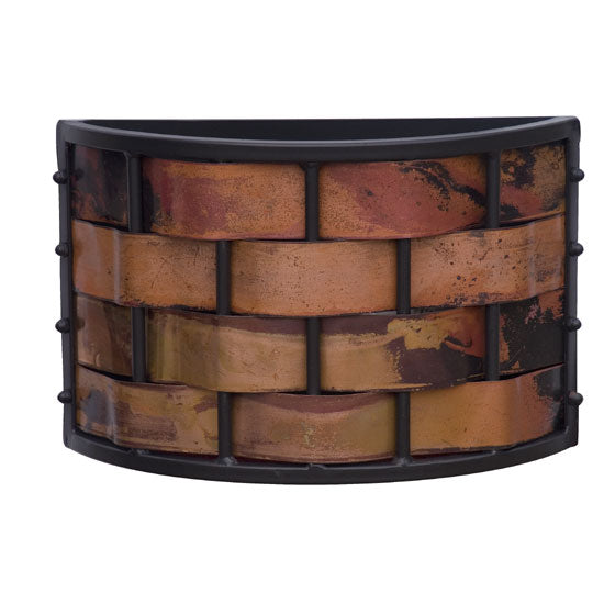 Rushton Copper Wall Sconce-Iron Accents