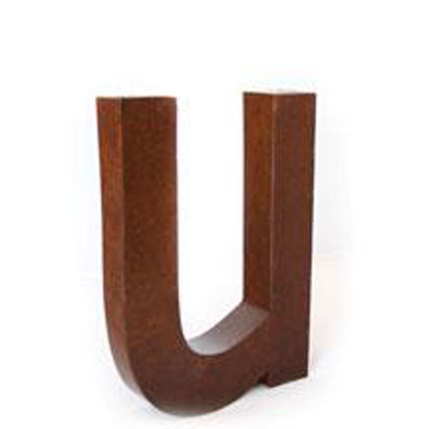 Rustic Metal Letter - n or u-Wall | Iron Accents