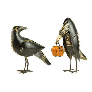 Recycled Metal Crows