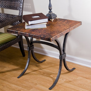 Salisbury End Table / Base -24x24-Iron Accents