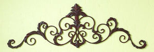 Scroll Leaf Wall Frieze-Iron Accents