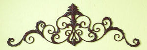 Scroll Leaf Wall Frieze-Iron Accents
