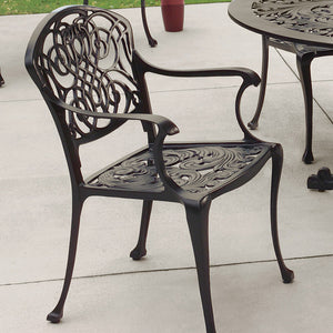 Sea Island Patio Chair (Set-2)-Iron Accents