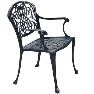 Sea Island Patio Chair (Set-2)-Iron Accents