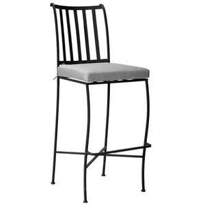 Siena Bar Stool (Set-2)-Iron Accents