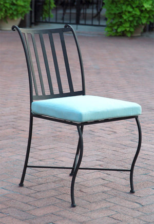 Siena Dining Chair (Set-2)-Iron Accents