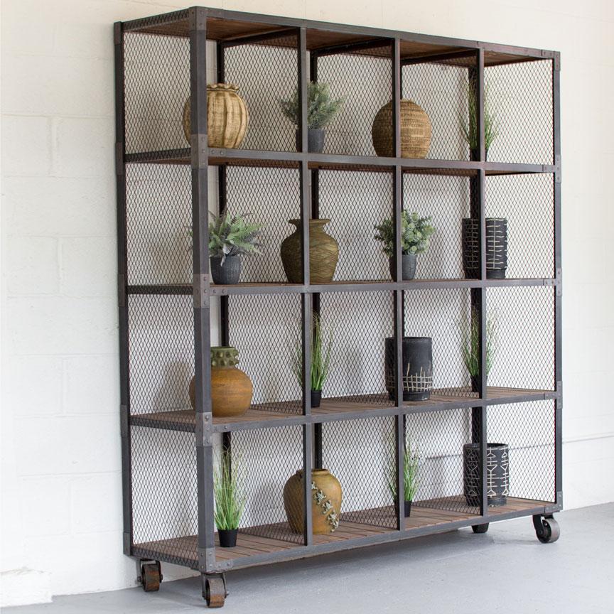 Sixteen Cube Display Unit-Discontinued | Iron Accents