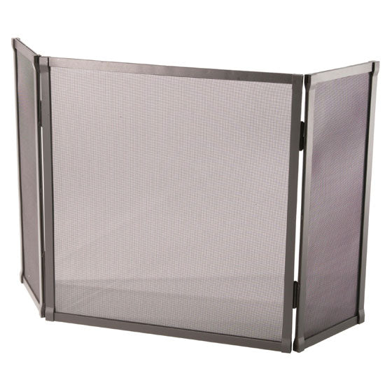 Standard 3-Panel Fire Screen-Iron Accents