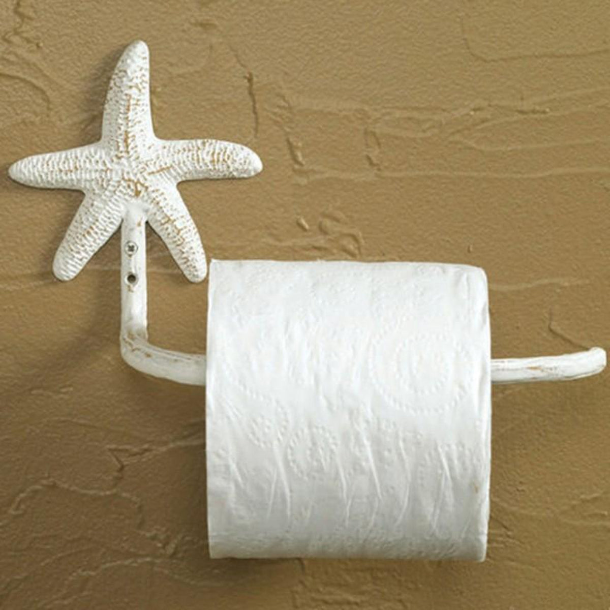 Starfish Toilet Tissue Holder-Iron Accents