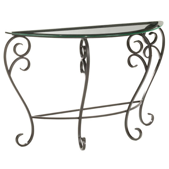 Stratford Foyer Table-Iron Accents