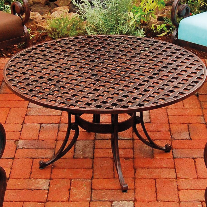 38" Conversation Table-Iron Accents