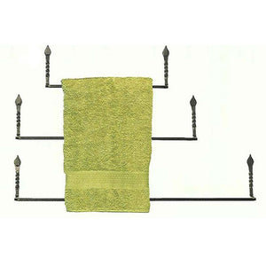 Tulip Twist Towel Bars-Iron Accents