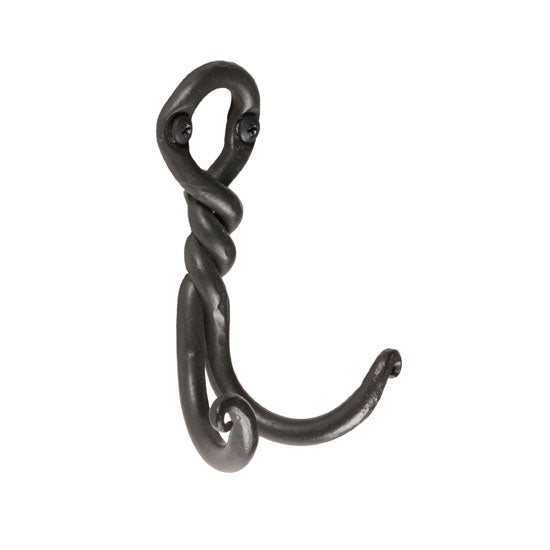 Twist Double Hook-Iron Accents