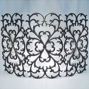 Valante Fireplace Screen-Iron Accents