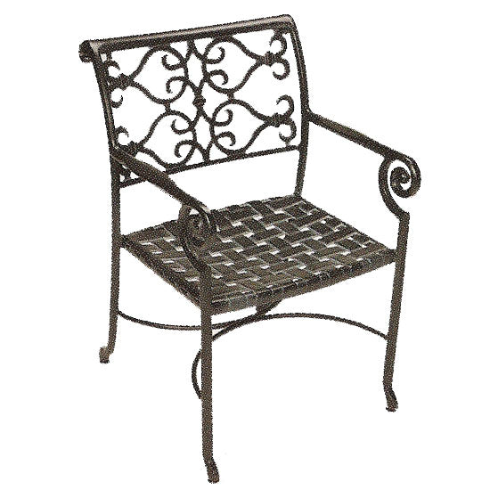 Veracruz Patio Arm Chair (Set-2)-Iron Accents
