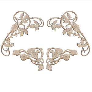 Vineyard Drapery Treatment-Iron Accents