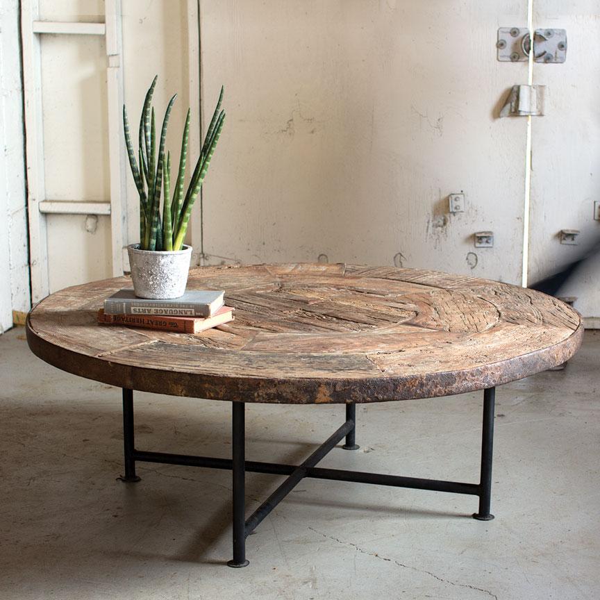 Wagon Wheel Coffee Table-Discontinued | Iron Accents