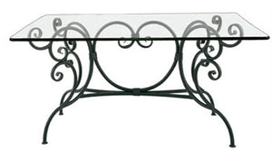Waterbury Dining Table-Iron Accents