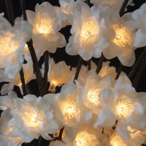 White Plum Lighted Branch - 60 Led-Iron Accents