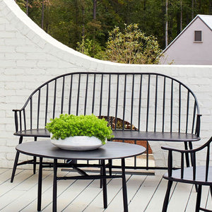 Windsor Large Bench | Iron Accents