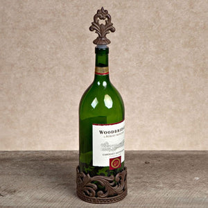 Wine Coaster & Stopper Set-Iron Accents