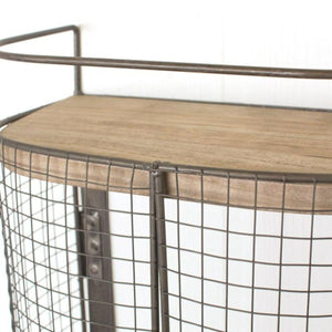 Wire Bar Storage Cabinet-Wall | Iron Accents