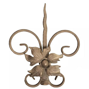 Floral Medallion Drapery Tiebacks - Gold