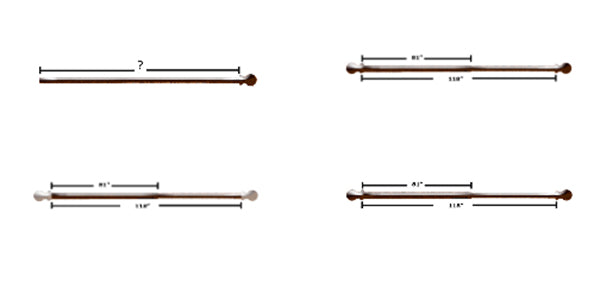 Amore Adjustable Drapery Rod Guide