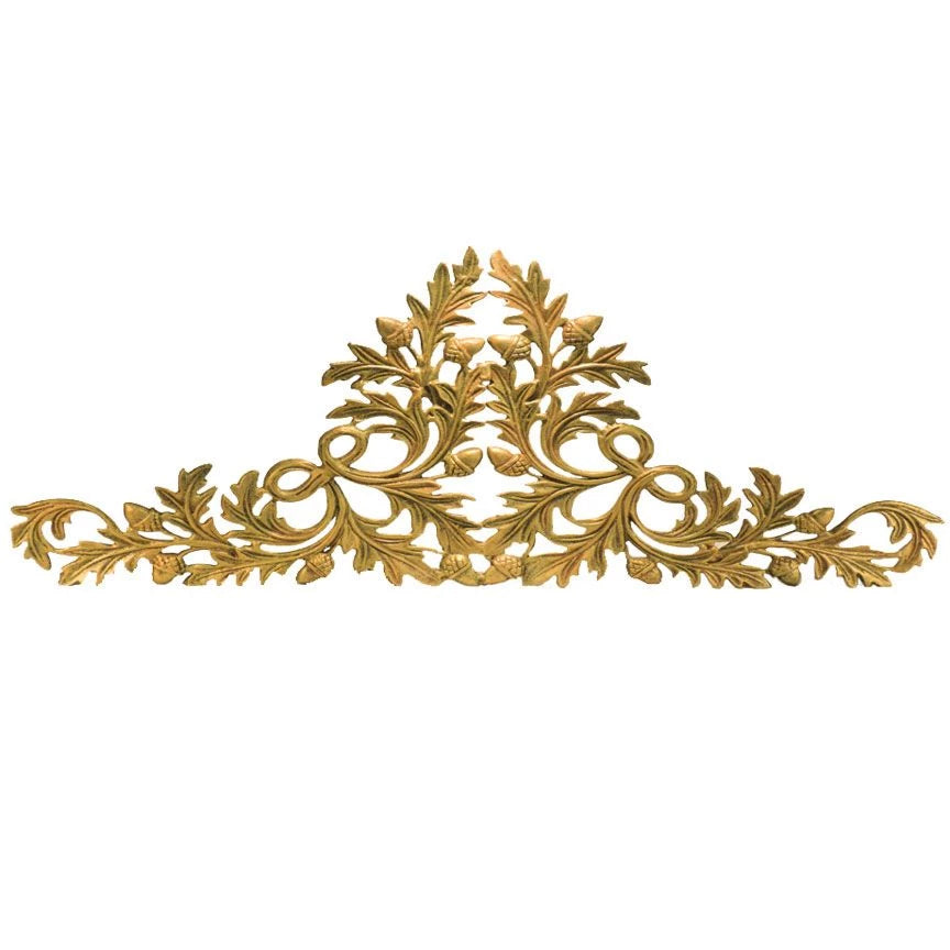 Ornate gold architectural drapery crown