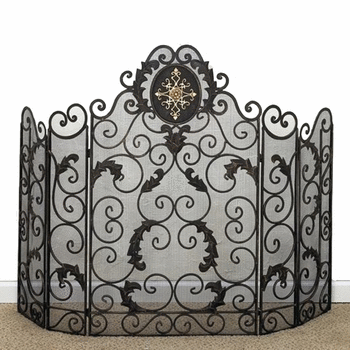 Wrought Iron Fireplace Screens