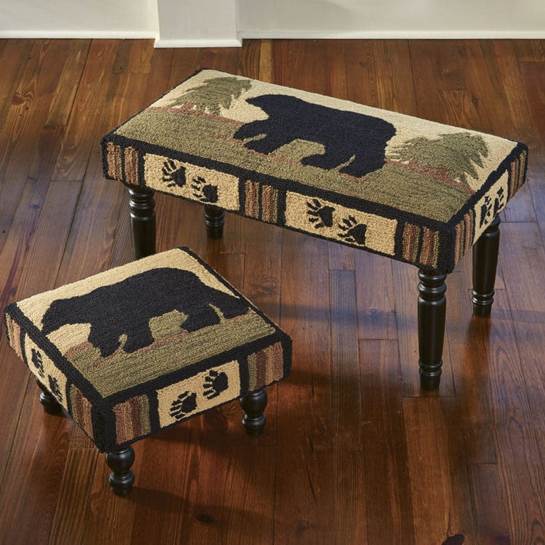 Timberline Trail Hooked Bench & Stool