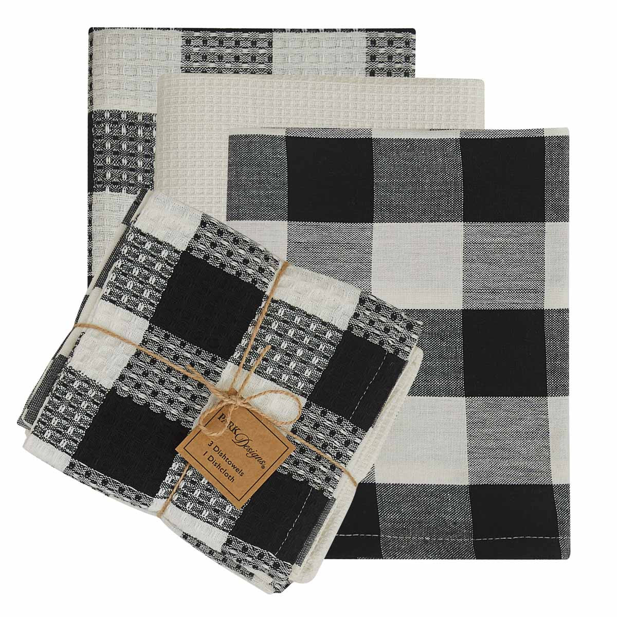 Buffalo Check Dish Towels / Dish Cloth Set