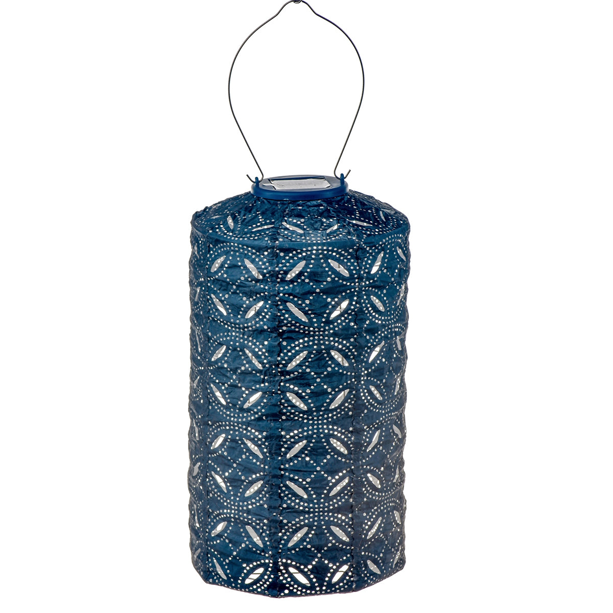 Indoor/Outdoor Cylinder Lantern - Petrol