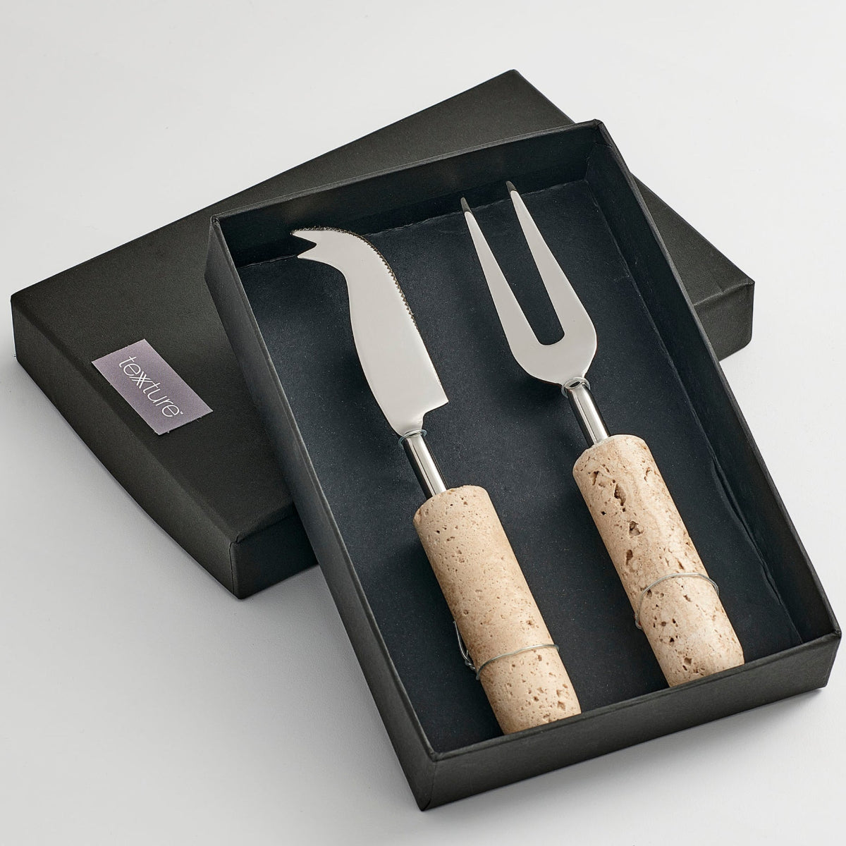 Travertine Cheese Knife Set