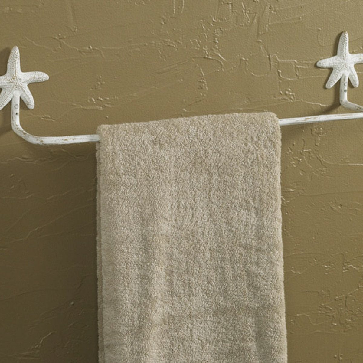 Starfish Towel Bar - 16" or 24"-Iron Accents