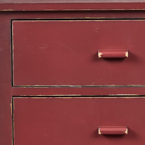 Aged Red Cupboard