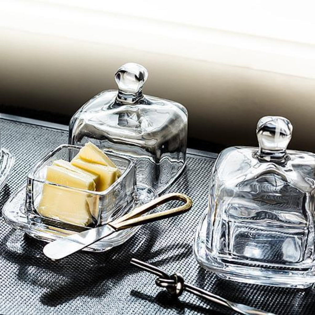 Petite Glass Butter Dish