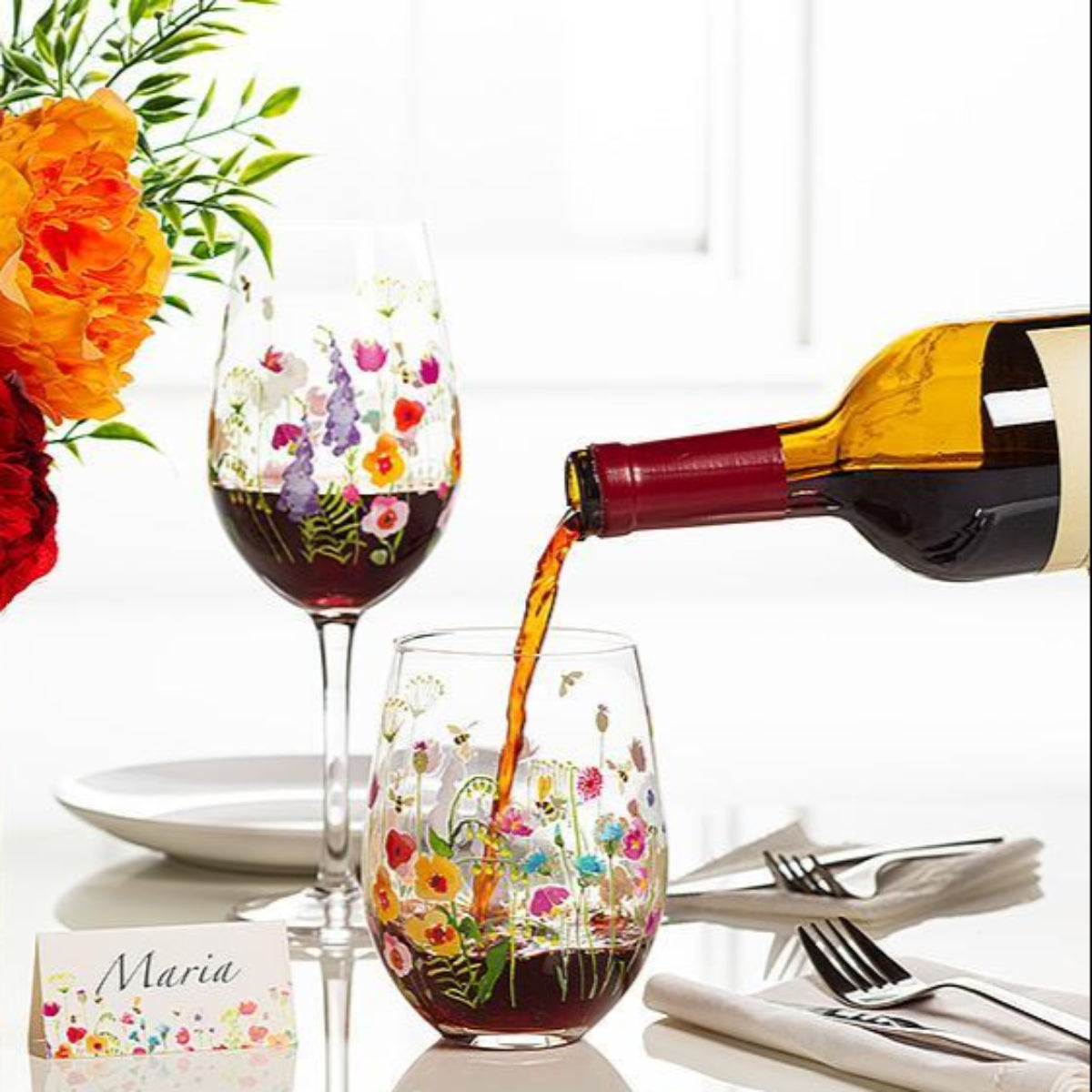 Bloomfield Garden Wine Glasses