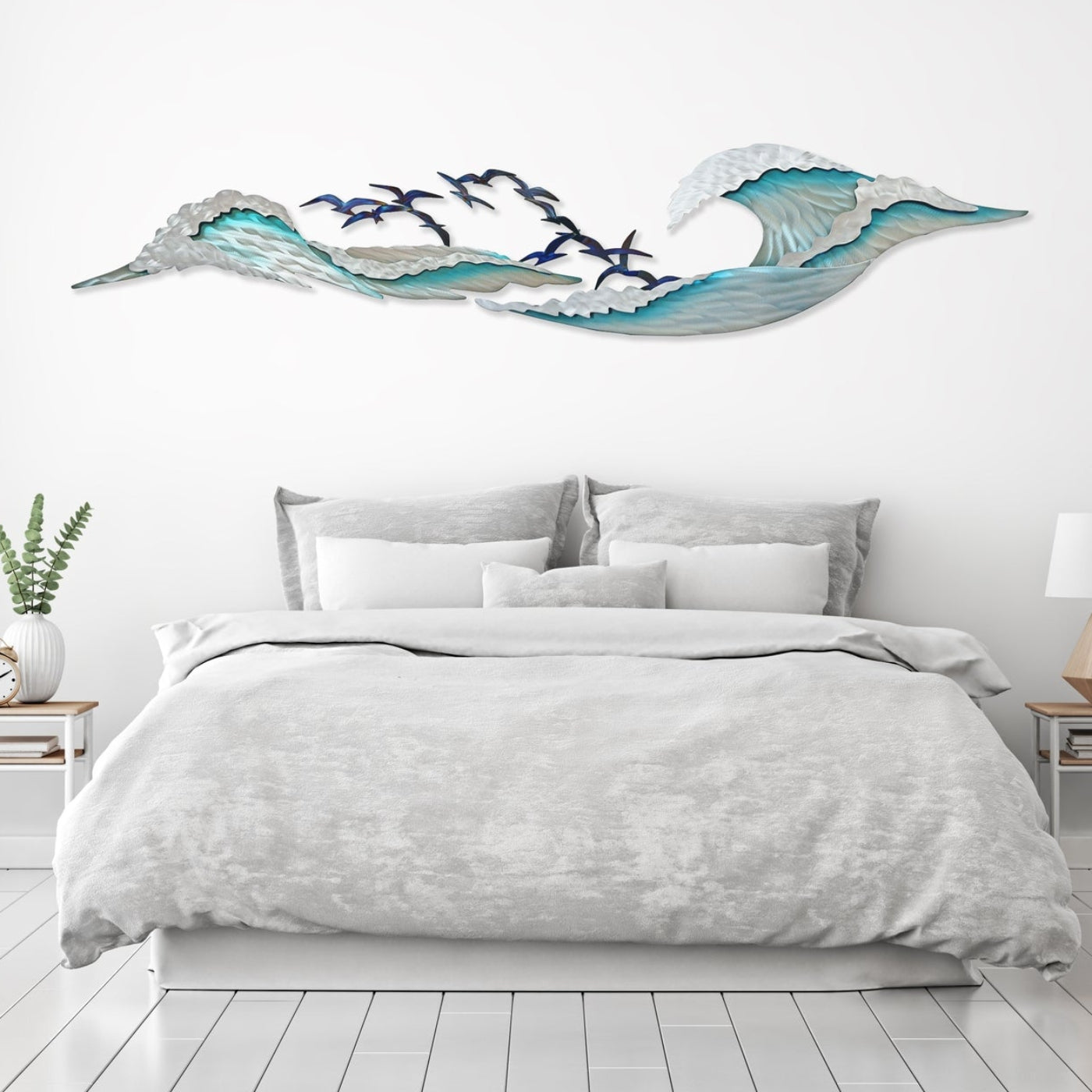 Seagulls on the Tide – Stainless Steel Wall Art