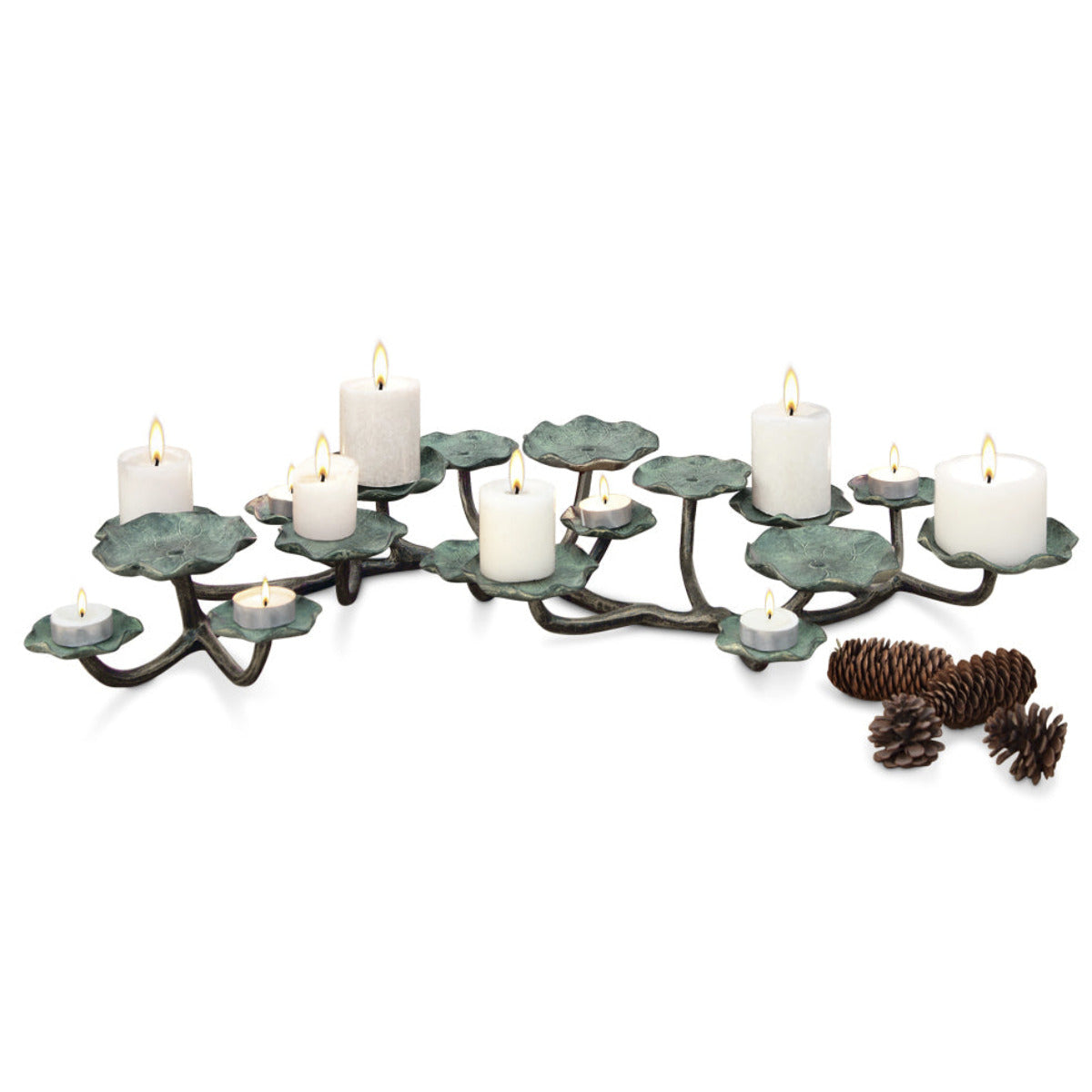 Verdant Vignette Pillar Candelabra