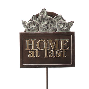 Welcome Whiskers Garden Stake