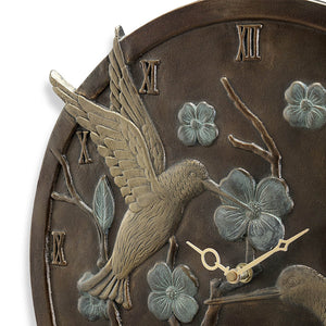 Hummingbird Clock/Thermometer