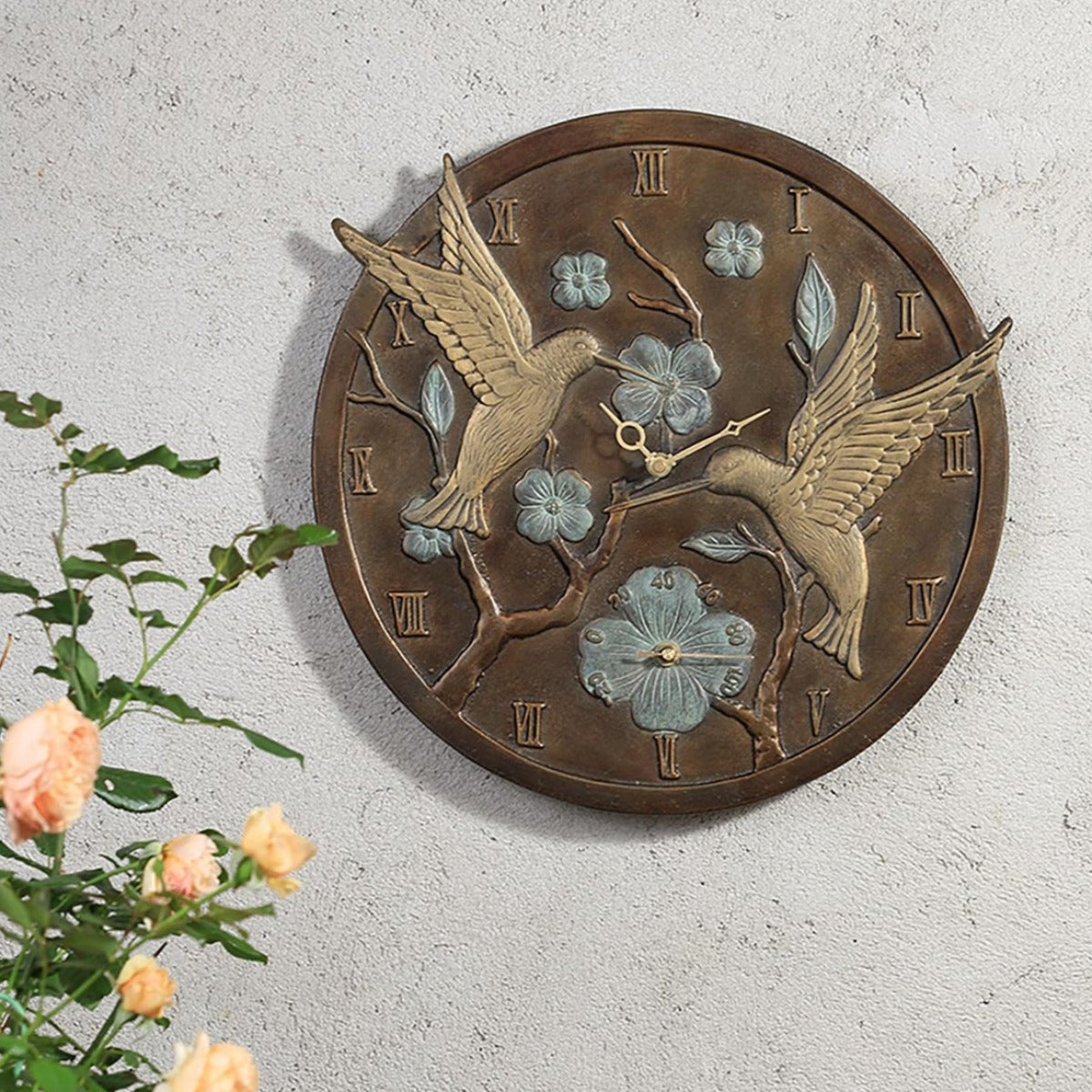Hummingbird Clock/Thermometer