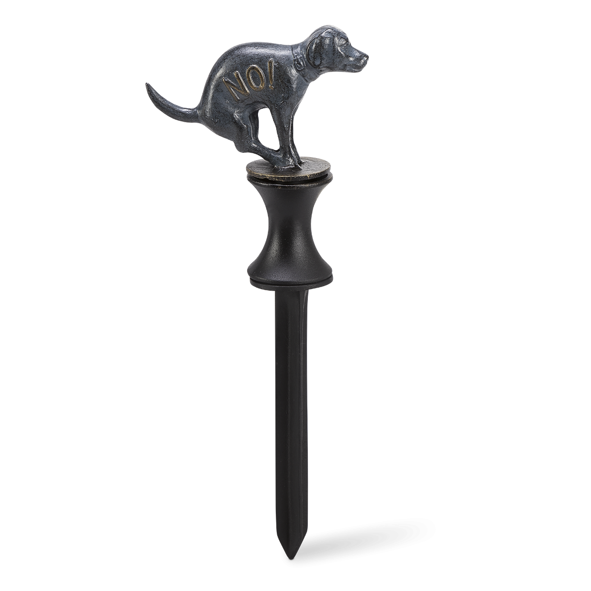 "Cheeky Pup" Hose Guide Whimsical Aluminum Garden Accessory Iron