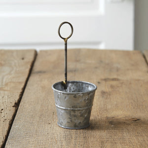 Metal Pail Place Card Holders