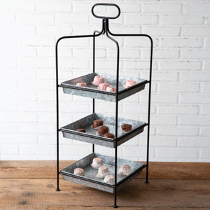 Three-Tier Square Display Stand