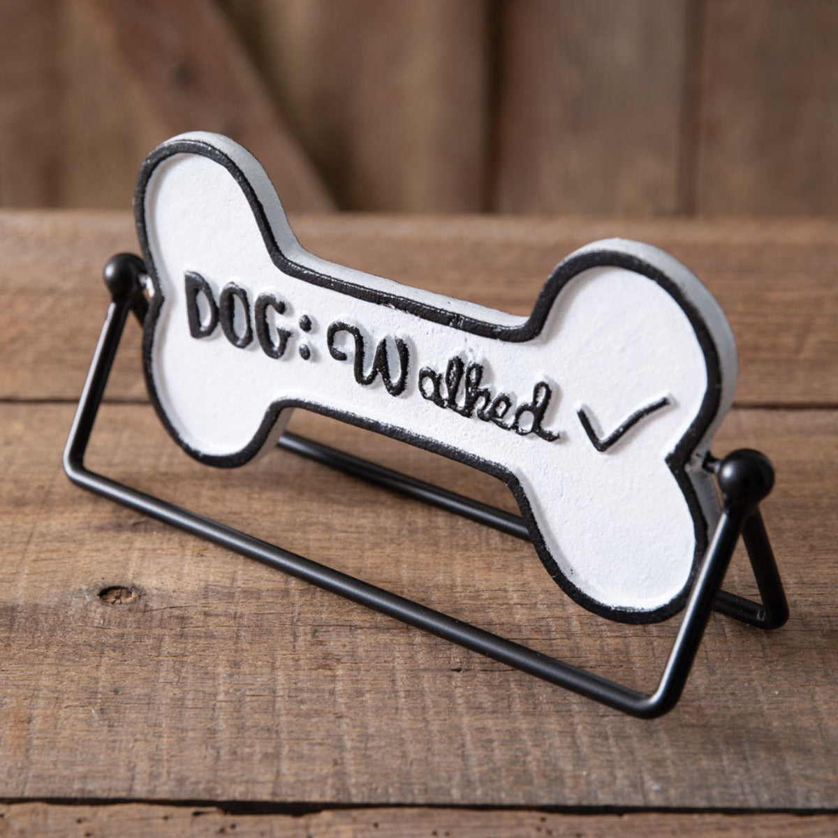 Dog Walk Rotating Tabletop Sign - Turn Walks into Playful Adventures
