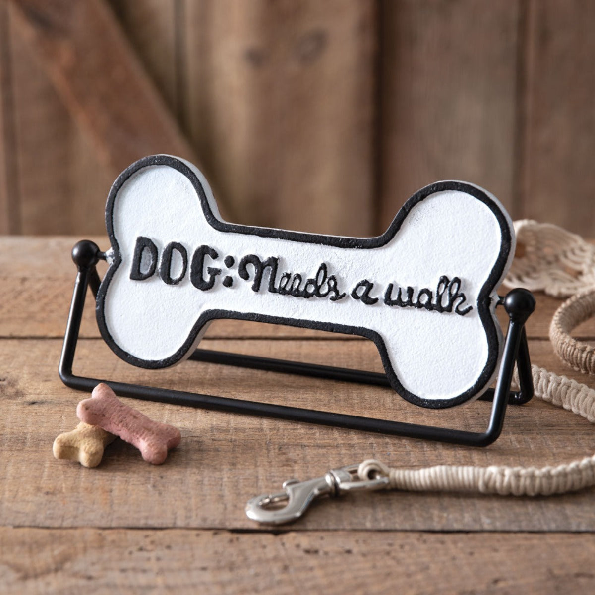 Dog Walk Rotating Tabletop Sign - Turn Walks into Playful Adventures
