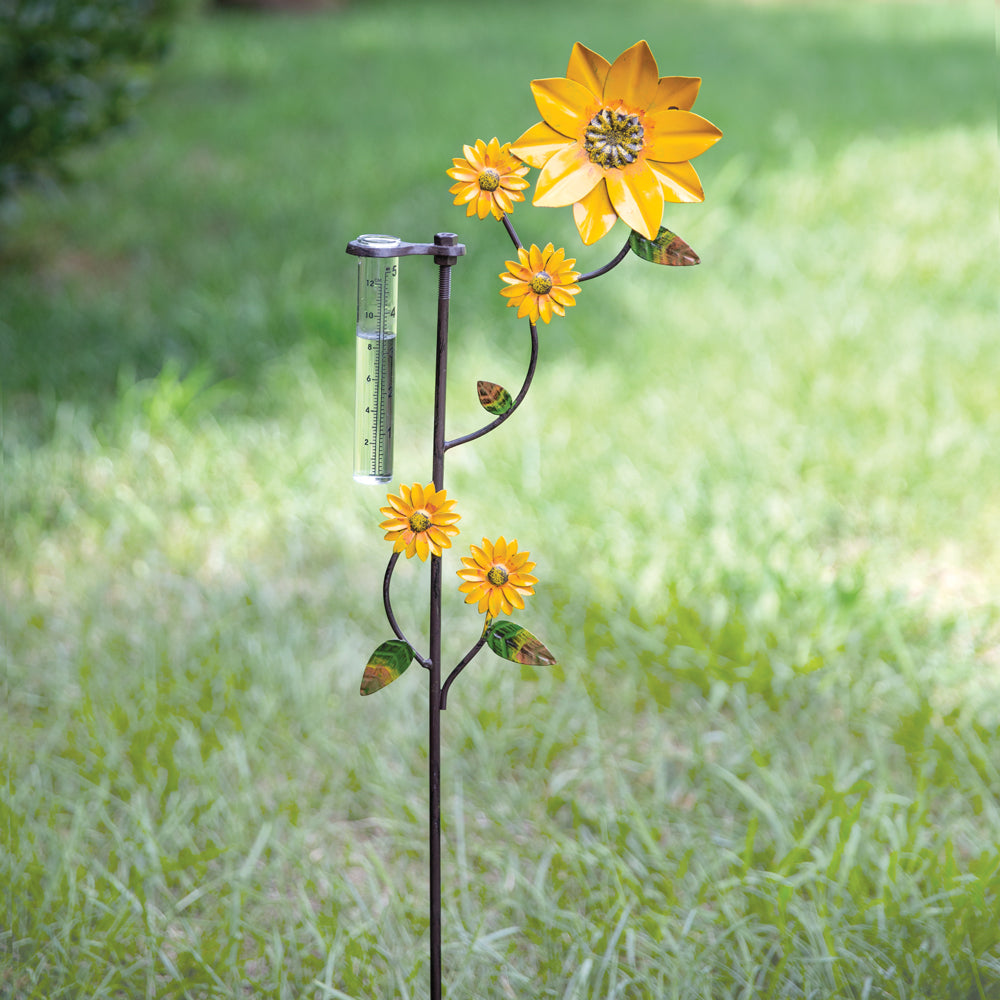 Sunflower Rain Gauge