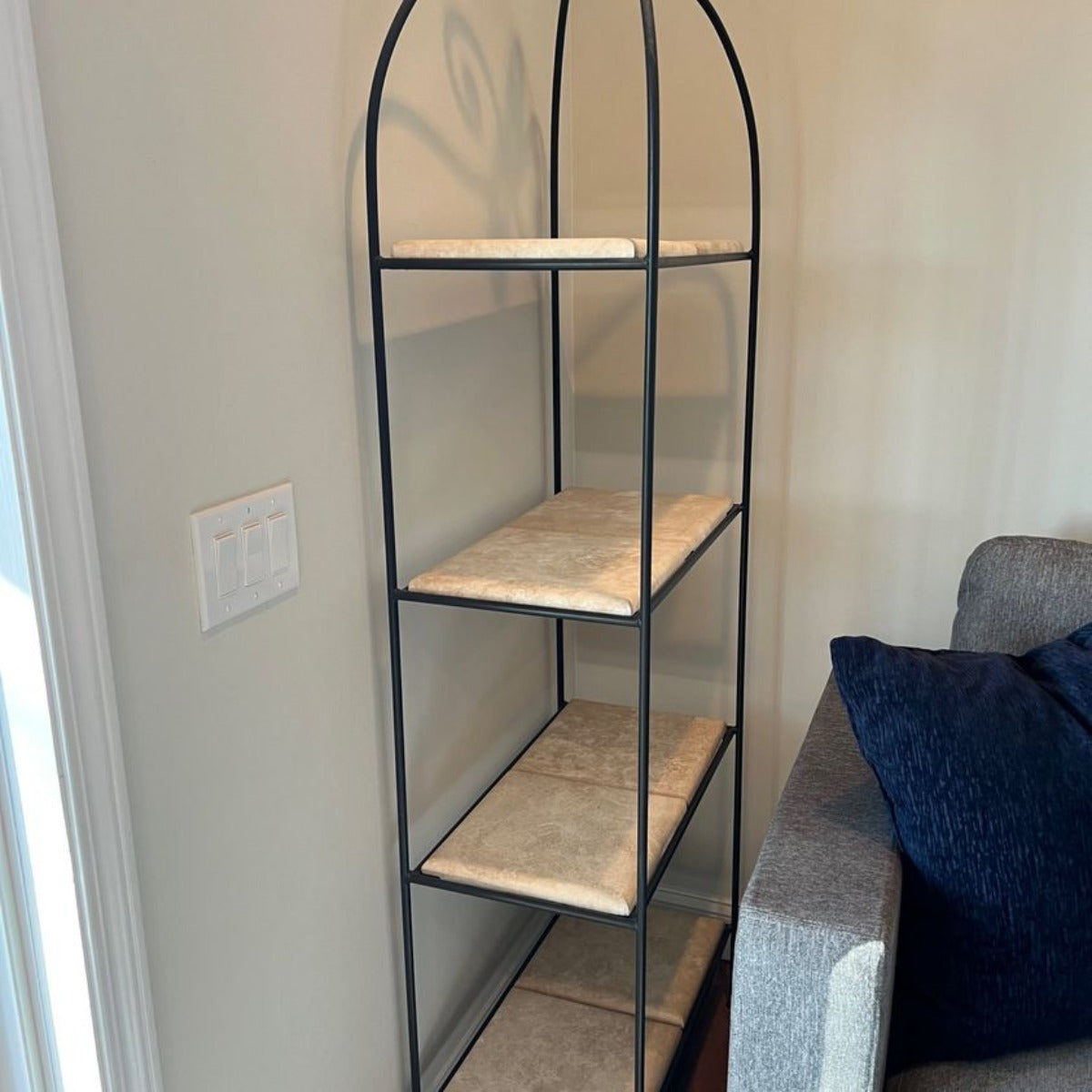 Scroll Double 4-Tier Shelf